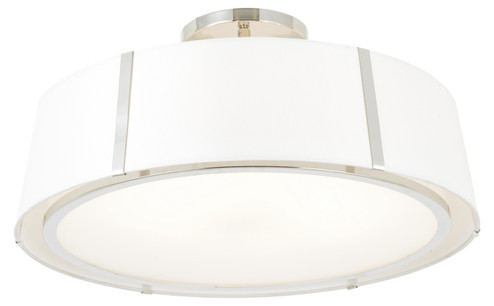 Fulton Six Light Semi Flush Mount in Polished Nickel (60|FUL-907-PN_CEILING)