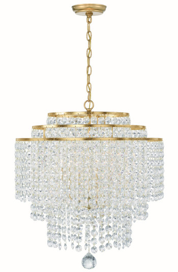 Gabrielle Six Light Chandelier in Antique Gold (60|GAB-B7305-GA)