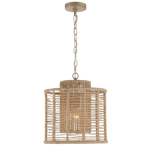 Jayna One Light Pendant in Burnished Silver (60|JAY-A5001-BS)