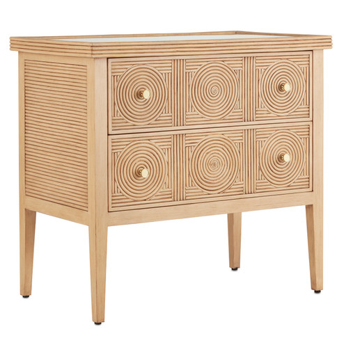 Santos Chest in Sea Sand/Brushed Brass/Clear (142|3000-0204)