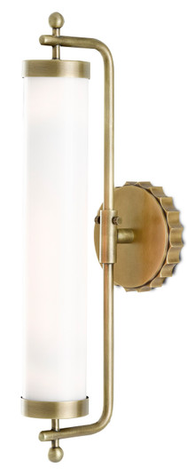 Latimer One Light Wall Sconce in White/Antique Brass (142|5000-0141)