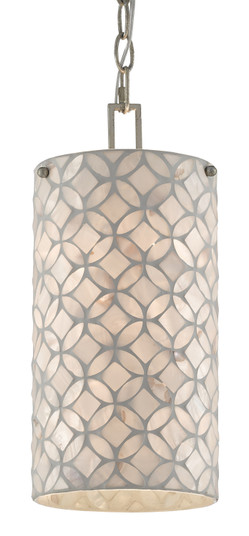 Ellison One Light Pendant in Pearl/Antique Silver Leaf (142|9000-0490)