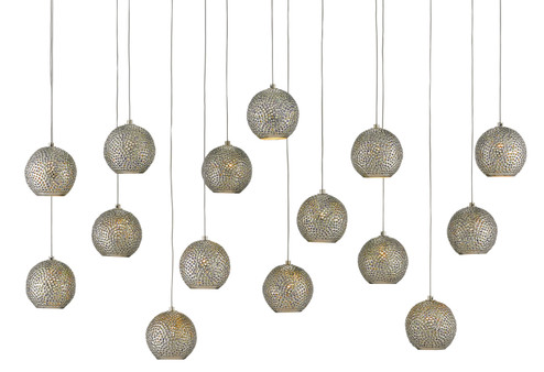 Giro Collection 15 Light Pendant in Blue/Nickel (142|9000-0685)