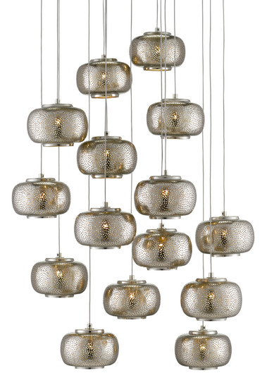 Pepper 15 Light Pendant in Nickel/Silver (142|9000-0691)
