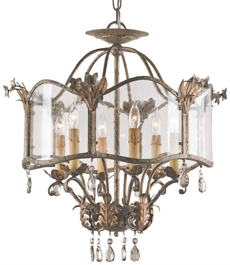 Winterthur Six Light Lantern in Viejo Gold/Viejo Silver (142|9387)