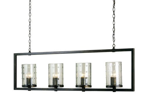 Longhope Rectangular Chandelier 12 Light Chandelier in Bronze Gold (142|9742)