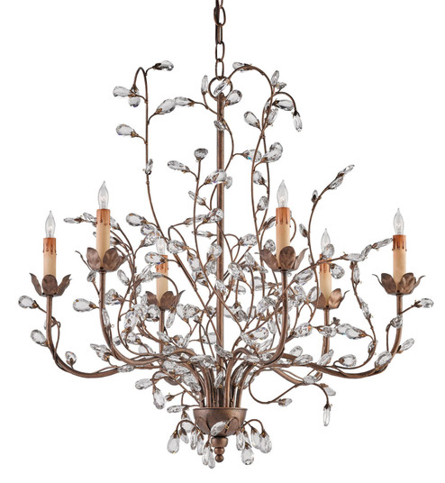 Crystal Bud Collection Six Light Chandelier in Cupertino (142|9882)