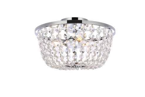 Cora Three Light Flush Mount in chrome (173|1109F13C)