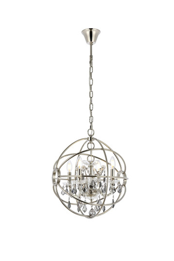 Geneva Four Light Pendant in Polished nickel (173|1130D17PN-SS/RC)