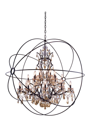 Geneva 25 Light Chandelier in Dark Bronze (173|1130G60DB-GT/RC)