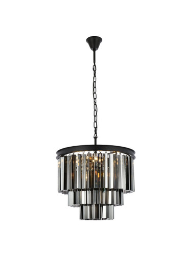 Sydney Nine Light Chandelier in Matte Black (173|1201D20MB-SS/RC)