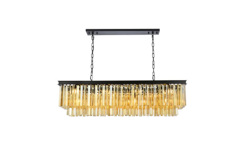 Sydney 12 Light Chandelier in Matte Black (173|1202D50MB-GT/RC)