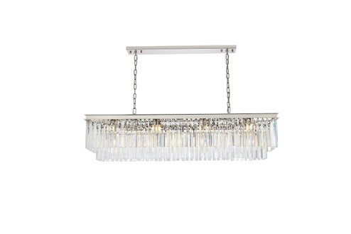 Sydney 12 Light Chandelier in Polished Nickel (173|1202D60PN/RC)