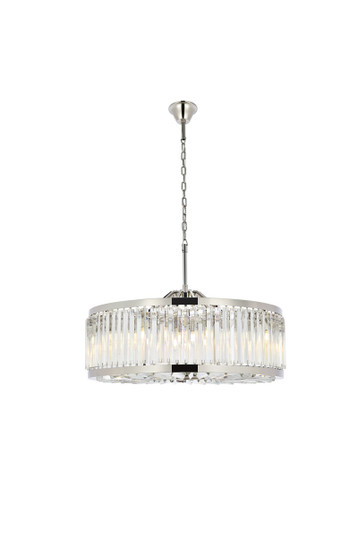 Chelsea Ten Light Chandelier in Polished nickel (173|1203D35PN/RC)