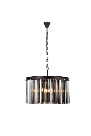 Sydney Eight Light Chandelier in Matte Black (173|1208D26MB-SS/RC) Sydney Eight Light Chandelier in Matte Black (173|1208D26MB-SS/RC)