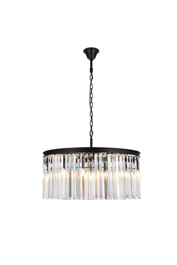 Sydney Eight Light Chandelier in Matte Black (173|1208D31MB/RC)