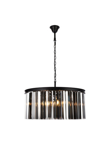 Sydney Eight Light Chandelier in Matte Black (173|1208D31MB-SS/RC)