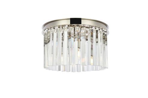 Sydney Three Light Flush Mount in Polished nickel (173|1208F16PN/RC)