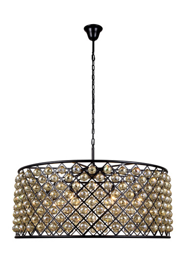 Madison Ten Light Chandelier in Matte Black (173|1214G43MB-GT/RC)