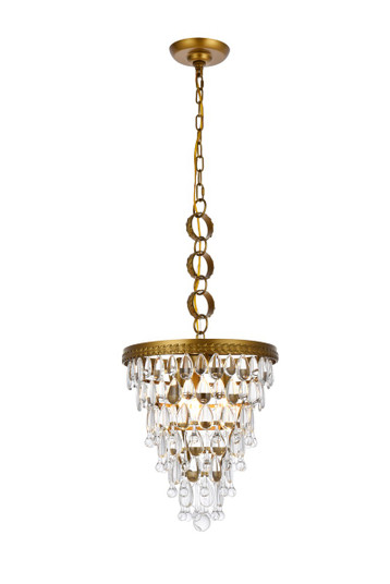 Nordic Three Light Pendant in Brass and Clear (173|1219D13BR/RC)