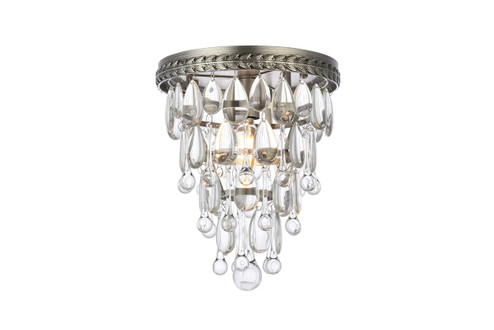 Nordic One Light Flush Mount in Antique Silver (173|1219F9AS/RC)