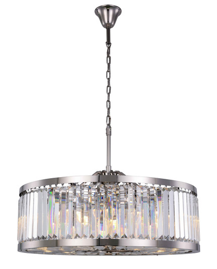 Chelsea Ten Light Chandelier in Polished Nickel (173|1233D35PN/RC)