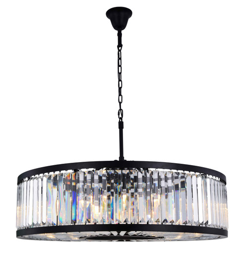 Chelsea Ten Light Chandelier in Matte Black (173|1233G43MB/RC)