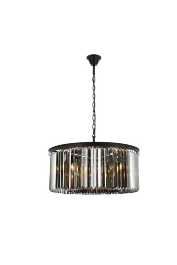 Sydney Eight Light Chandelier in Matte Black (173|1238D31MB-SS/RC)