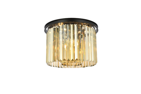 Sydney Six Light Flush Mount in Matte Black (173|1238F20MB-GT/RC)