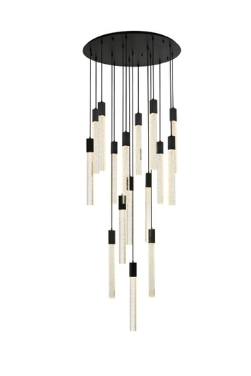 Weston 16 Light Pendant in Black (173|2067G36BK)