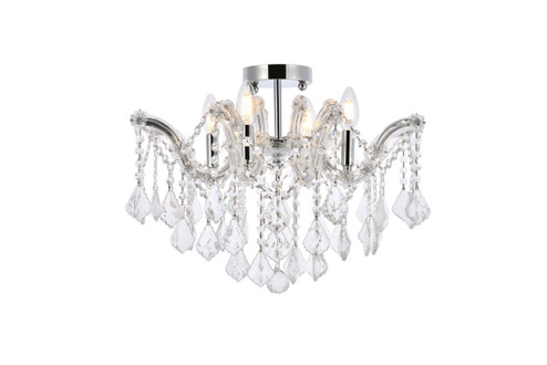 Maria Theresa Four Light Flush Mount in Chrome (173|2800F18C/RC)