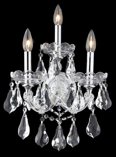 Maria Theresa Three Light Wall Sconce in Chrome (173|2801W3C/RC)