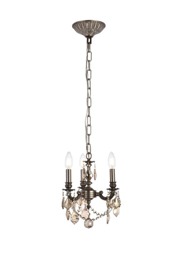 Lillie Three Light Pendant in Pewter (173|9103D10PW-GT/RC)