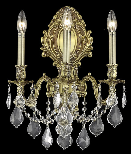Monarch Three Light Wall Sconce in French Gold (173|9603W14FG/RC)
