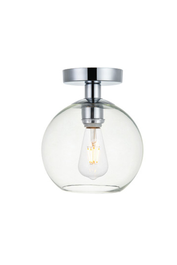 BAXTER One Light Flush Mount in Chrome and Clear (173|LD2204C)