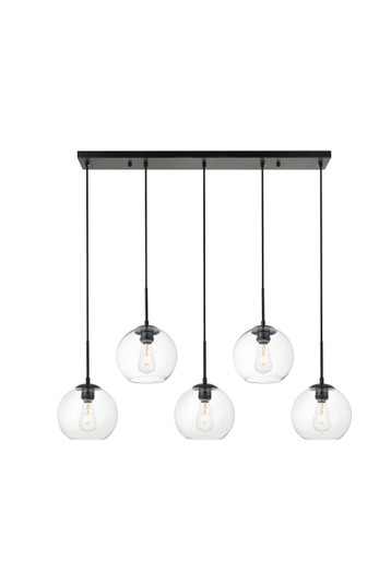 BAXTER Five Light Pendant in Black (173|LD2228BK)