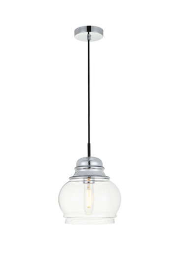 KENNA One Light Pendant in Chrome and Clear (173|LD2252C)