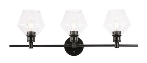 Gene Three Light Wall Sconce in Black (173|LD2316BK)