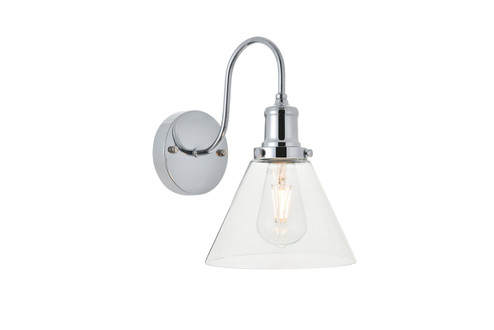 Histoire One Light Wall Sconce in chrome and clear (173|LD4017W7C)