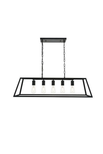 Resolute Five Light Pendant in black (173|LD4061D38BK)