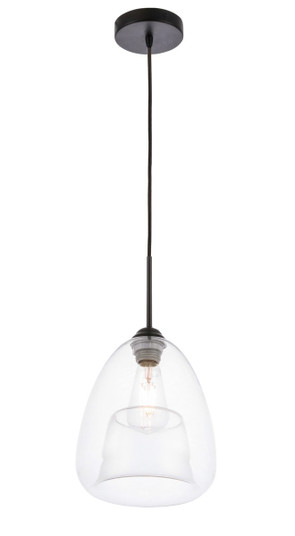 Kason One Light Pendant in Black (173|LD5031D8BK)