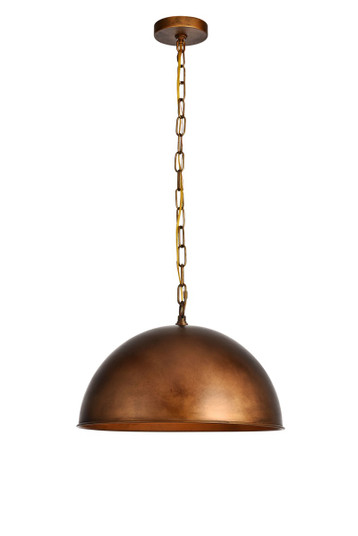 Merce One Light Pendant in Manual Brass (173|LD6013D15BR)