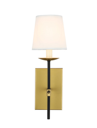 Eclipse One Light Wall Sconce in Brass and Black (173|LD6102W4BRBK)