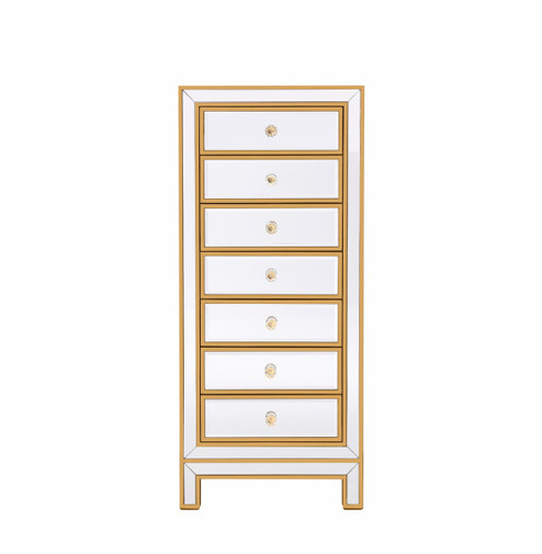 REFLEXION Lingerie Chest in Antique gold (173|MF72047G)