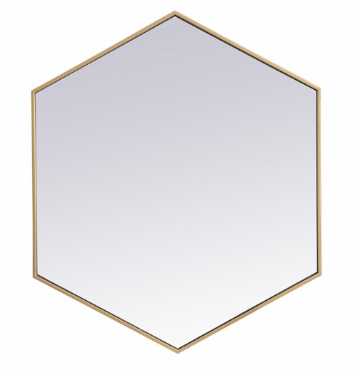 Decker Mirror in Brass (173|MR4538BR)