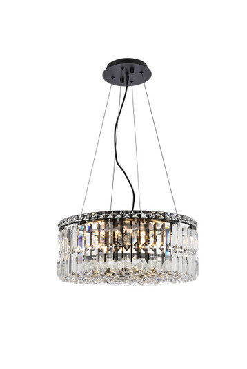 Maxime 12 Light Chandelier in Black and Clear (173|V2030D20BK/RC)