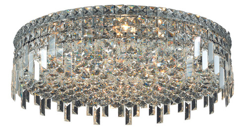 Maxime Nine Light Flush Mount in Chrome (173|V2031F24C/RC)