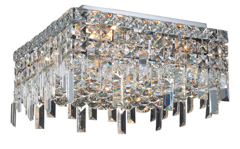 Maxime Four Light Flush Mount in Chrome (173|V2033F12C/RC)