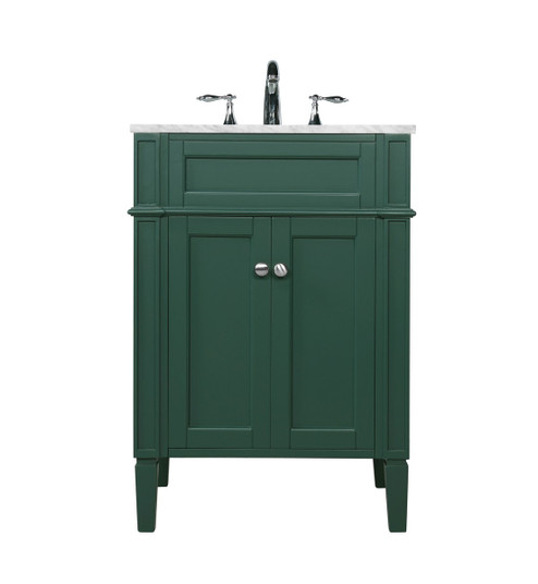 Park Avenue Single Bathroom Vanity in green (173|VF12524GN)