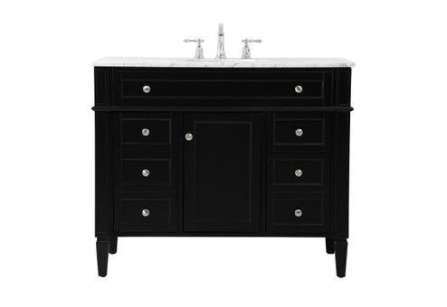 Park Avenue Single Bathroom Vanity in black (173|VF12542BK)